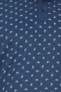 BadRhino Big & Tall Navy Blue Shell Print Polo Shirt -Urban Fitwear Sales d9bdbeac 9d89 4f 208094 Z