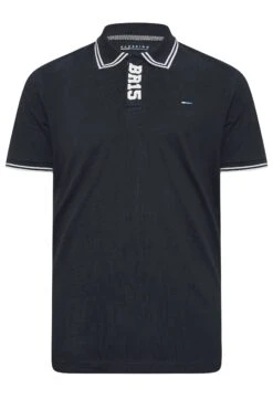 BadRhino Big & Tall Navy Blue BR15 Placket Polo Shirt -Urban Fitwear Sales d9d45b1d 7457 4d 207511 X