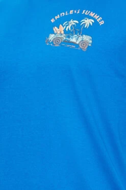BadRhino Big & Tall Cobalt Blue 'Endless Summer' Slogan T-Shirt 5 BadRhino Big & Tall Cobalt Blue 'Endless Summer' Slogan T-Shirt -Urban Fitwear Sales dd5854b3 5894 40 207968 Z
