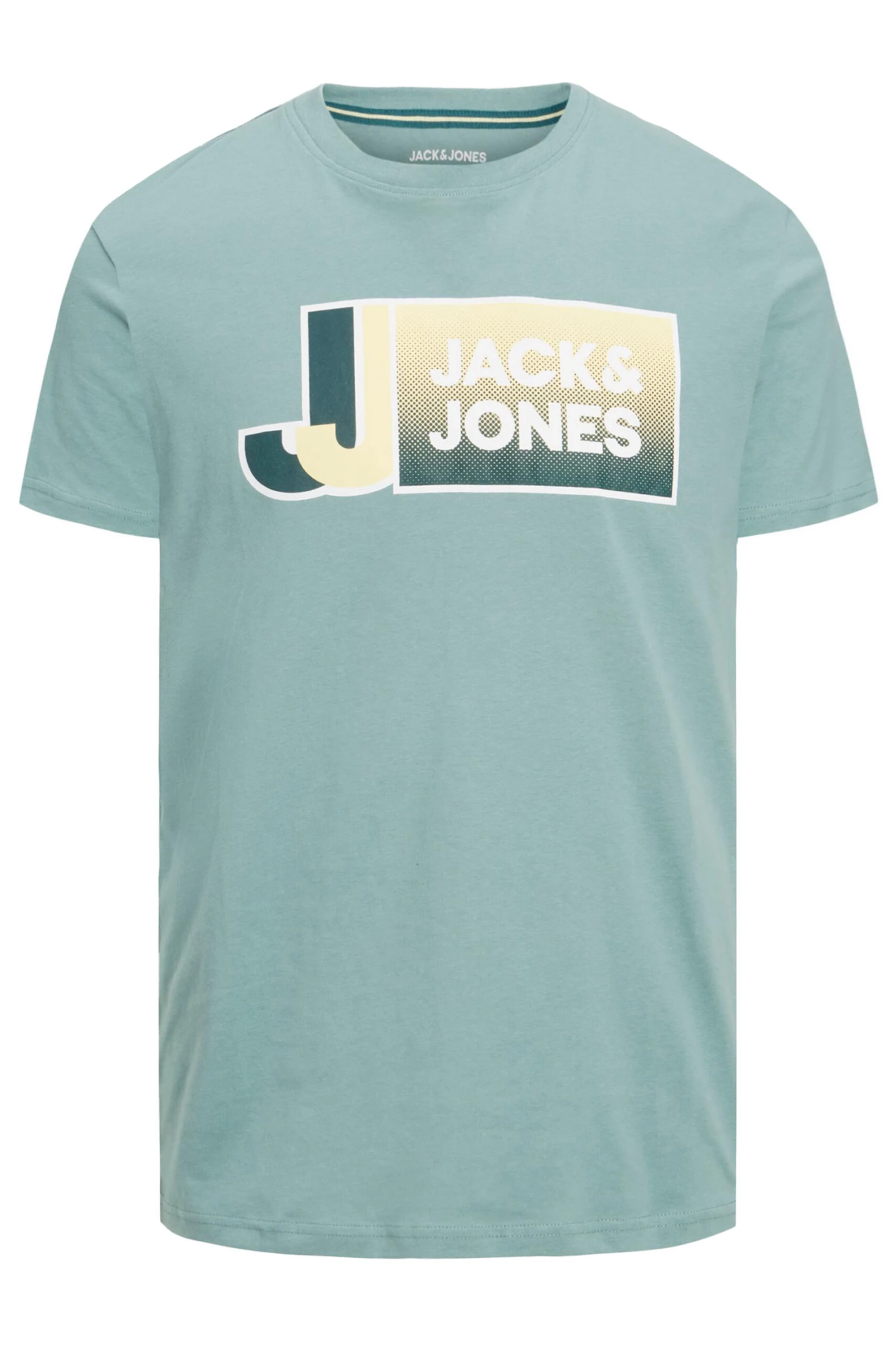 JACK & JONES Big & Tall Light Blue Slogan Print T-Shirt 2 JACK & JONES Big & Tall Light Blue Slogan Print T-Shirt - Image 2