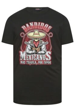 ESPIONAGE Big & Tall Black 'Mexican Bandit' Printed T-Shirt -Urban Fitwear Sales df7b1fda 33eb 4a 207782 X