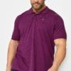 BadRhino Big & Tall Plum Purple Core Polo Shirt