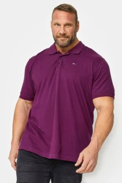 BadRhino Big & Tall Plum Purple Core Polo Shirt
