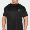 D555 Big & Tall Black Dry Wear T-Shirt