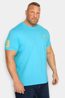 U.S. POLO ASSN. Big & Tall Light Blue Player 3 T-Shirt
