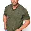 BadRhino Big & Tall Khaki Green Core Polo Shirt