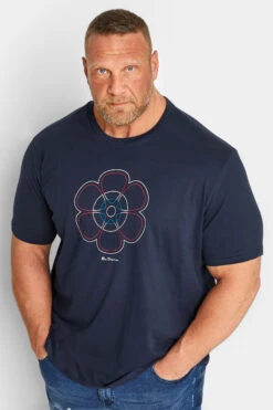 BEN SHERMAN Big & Tall Blue 60th Anniversary T-Shirt