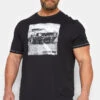 D555 Big & Tall Black Retro Car Print T-Shirt