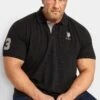 U.S. POLO ASSN. Big & Tall Black Player 3 Polo Shirt