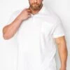 D555 Big & Tall White Core Polo Shirt