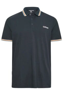 LAMBRETTA Big & Tall Navy Blue Tipped Core Polo Shirt -Urban Fitwear Sales f289ac2f 8dff 45 207822 X