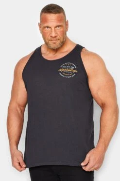 BadRhino Big & Tall Grey Manhattan Vest Top