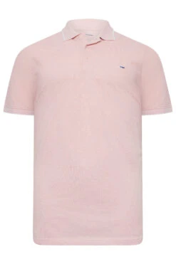 BadRhino Big & Tall Light Pink Birdseye Polo Shirt 5 BadRhino Big & Tall Light Pink Birdseye Polo Shirt -Urban Fitwear Sales f8343747 8d63 4f 208098 X