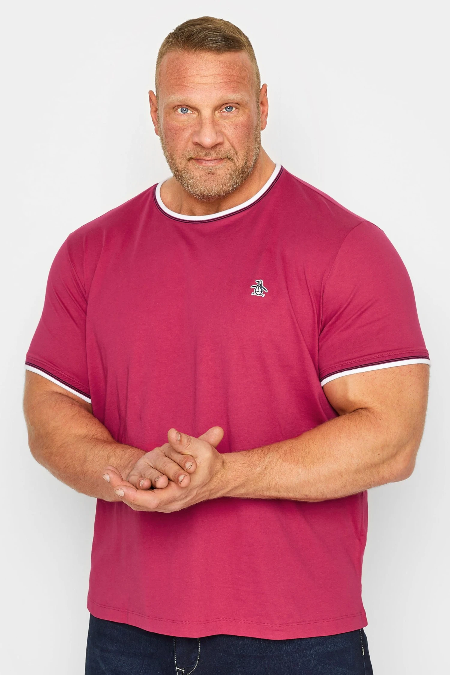 PENGUIN MUNSINGWEAR Big & Tall Red Ringer T-Shirt 1 PENGUIN MUNSINGWEAR Big & Tall Red Ringer T-Shirt