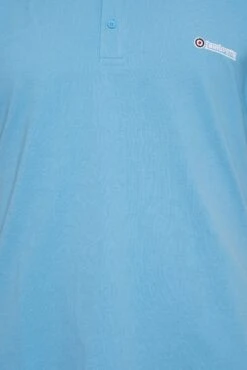 LAMBRETTA Big & Tall Light Blue Tipped Core Polo Shirt -Urban Fitwear Sales fe01092f 2824 4b 207824 Z