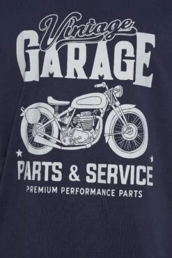 KAM Big & Tall Navy Blue Vintage Garage Motorcycle T-Shirt -Urban Fitwear Sales fef8c595 ccb5 4e 207709 Z